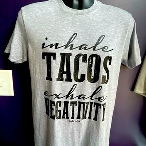 Boutique Tshirt Inhale Tacos Exhale Negativity